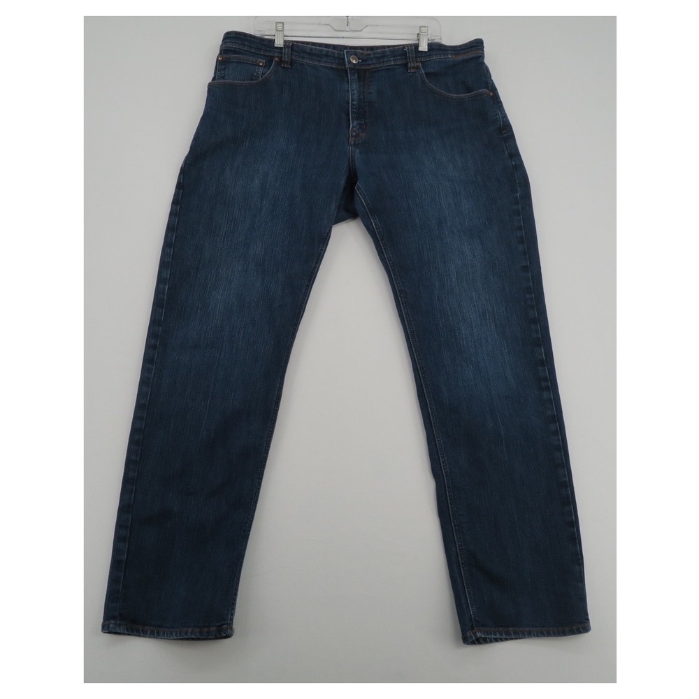 Marmot Mens Denim Jeans Dark Wash Straight Leg Blue‎ Pants Size 38